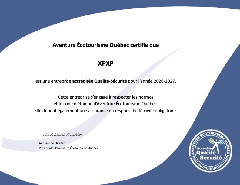 Certificat XPXP-accréditation AEQ 2026-2027